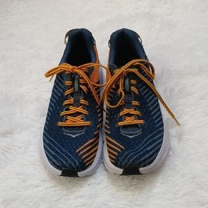 Men's Hoka One One RINCON Navy & Orange Comfy Active Gym  Sports Casual Sneakers